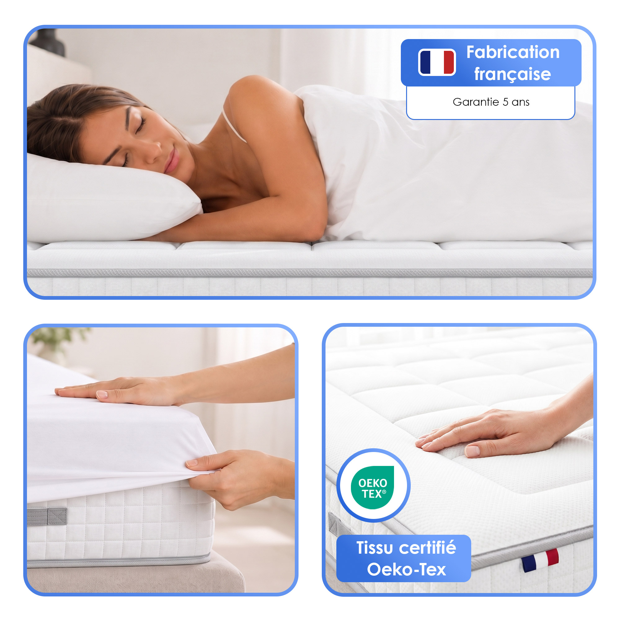 Finitions et certifications du matelas PALACIO
